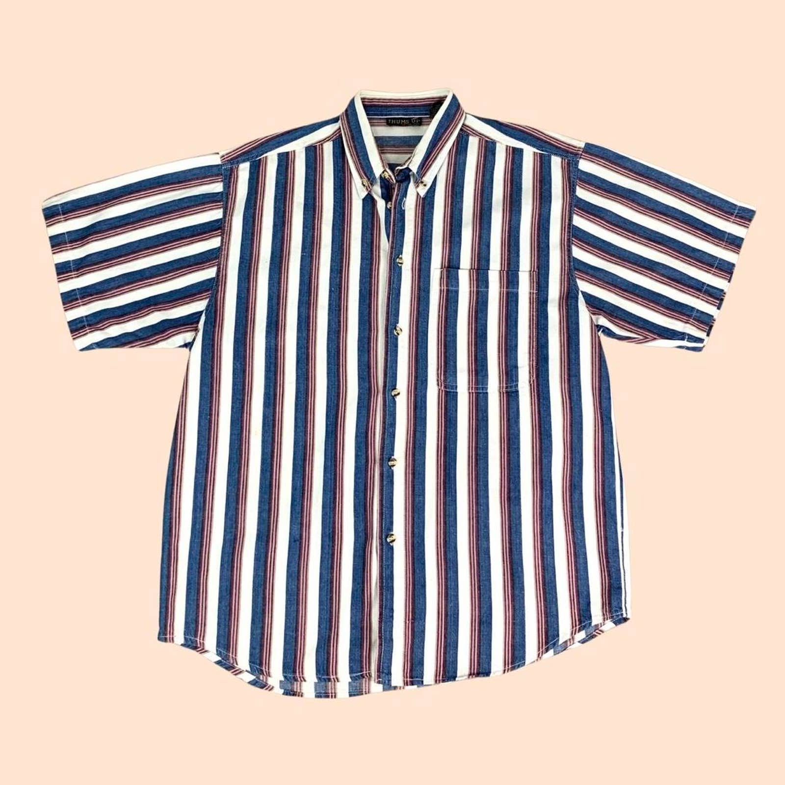 Vintage 90s Striped Button Down
